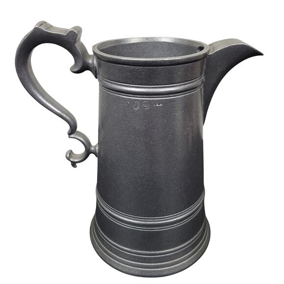 Vintage Wilton Armetale Pewter Stein Tankard 8.5" Pitcher Tavern Colonial - Picture 1 of 8